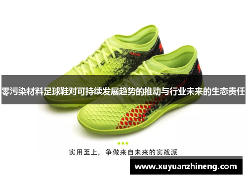 零污染材料足球鞋对可持续发展趋势的推动与行业未来的生态责任